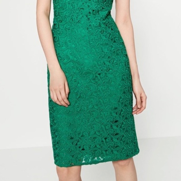 Zara Green Lace Dress NWT - Picture 2 of 11